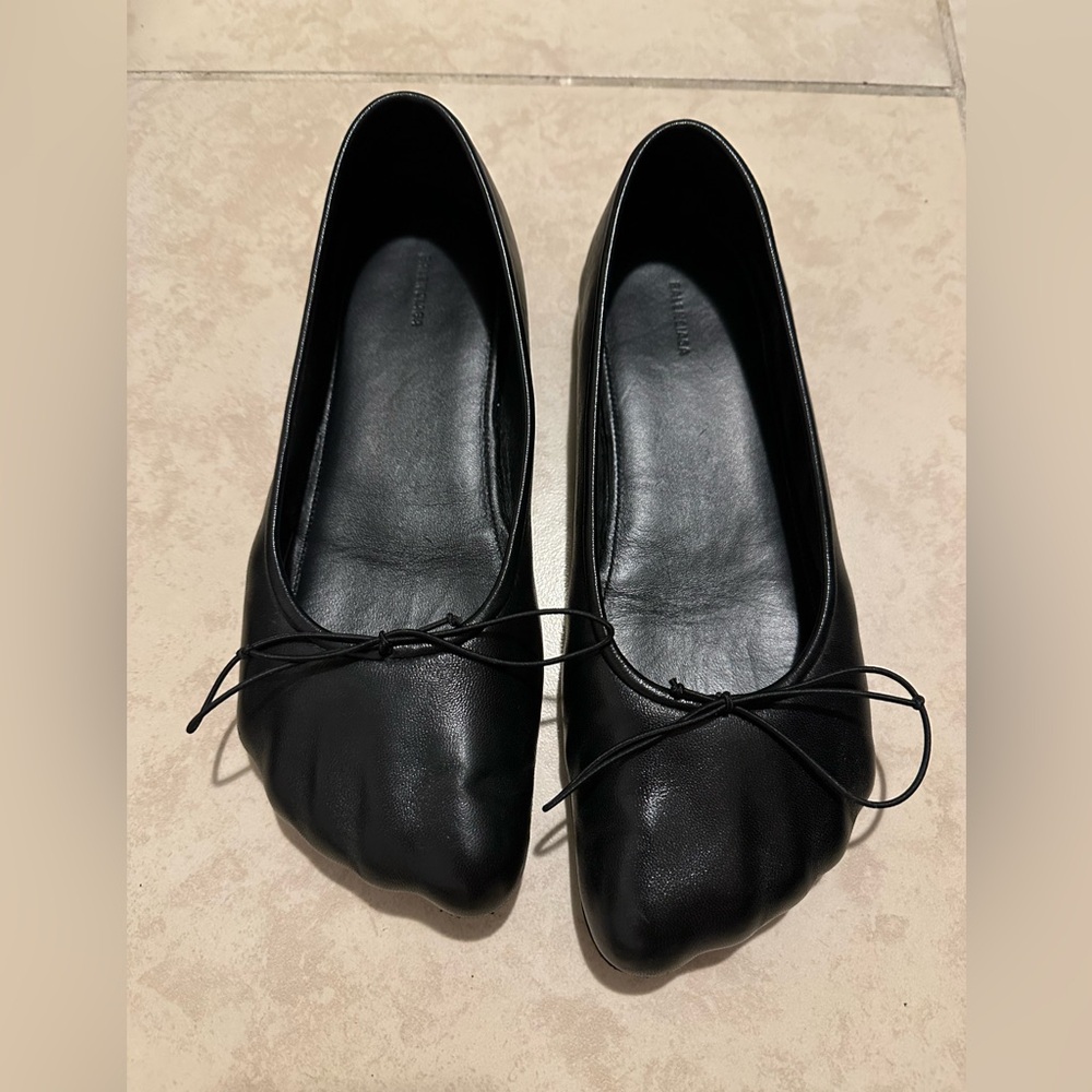 Balenciaga Anatomic Ballerina Ballet Flats in Black Size 38.5